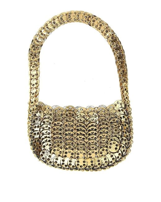 Rabanne Metallic Moon Flip Reversible Shoulder Bag
