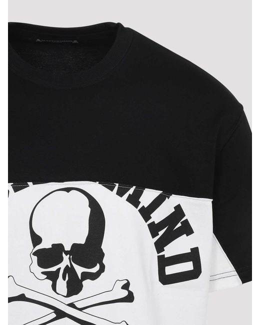 MASTERMIND WORLD Black Horizontal Blocket T-Shirt for men