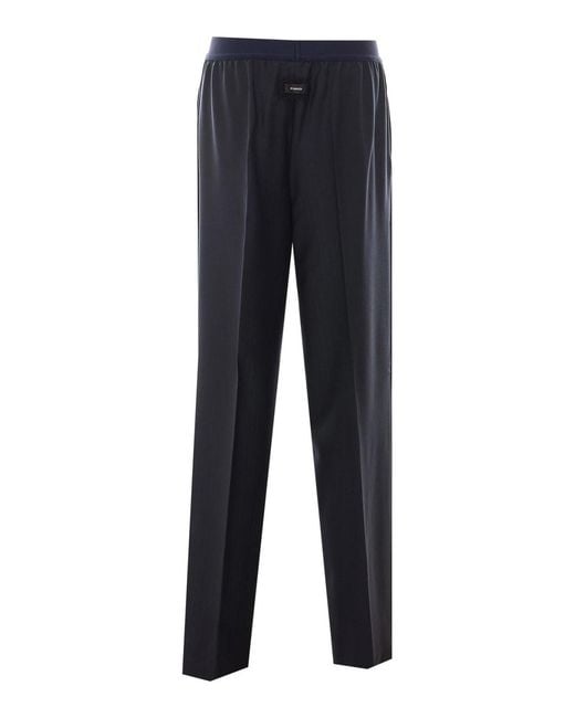 Mulberry Blue Phaius Striped Pants