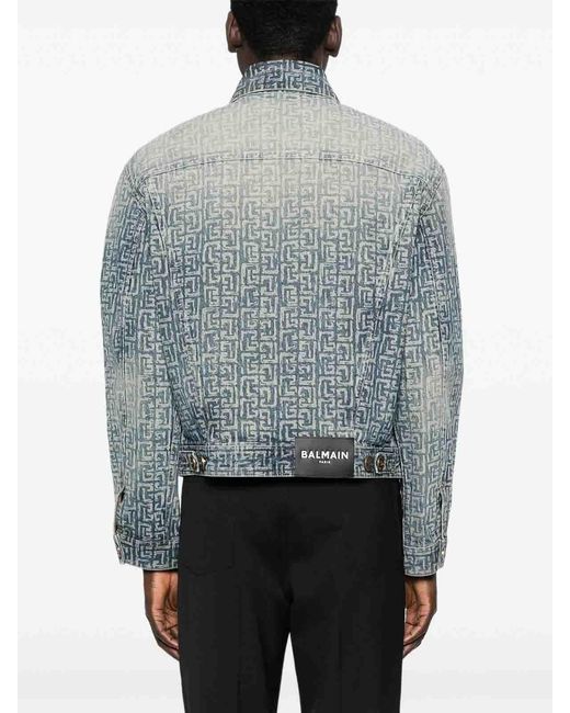 Balmain Blue Denim Jacket for men