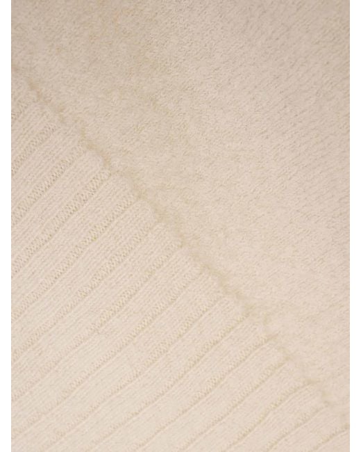 Jil Sander White Oversized Medium-Weight Wool Sweater for men