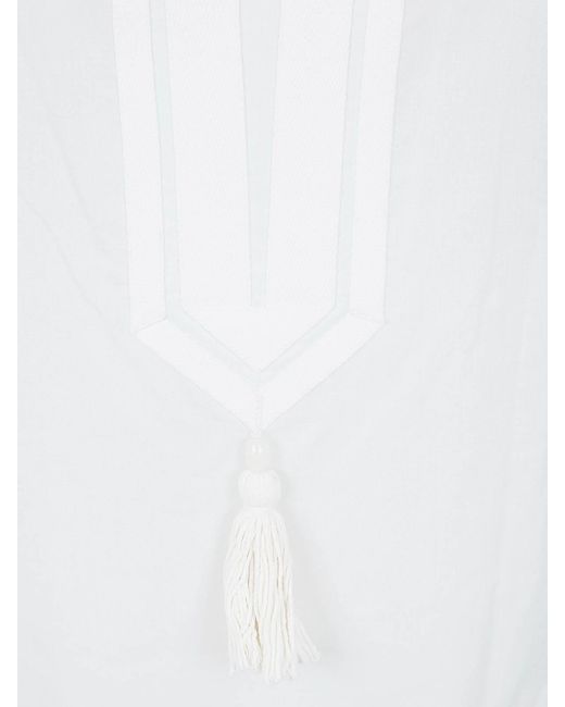 Tory Burch White Cotton Tory Tunic