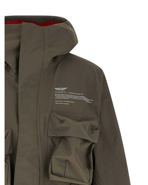 Undercover Green Technical Parka for men