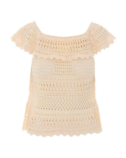 Isabel Marant Natural Ecru Zaelle Top