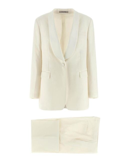 Tagliatore Natural Clarita Tuxedo Dress