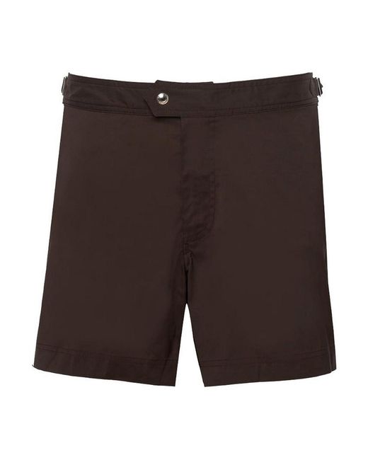Tom Ford Black Nylon Swimsuit With Side Straps for men