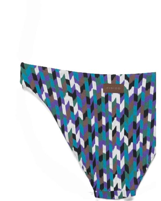 Fisico Blue Print Bikini Set