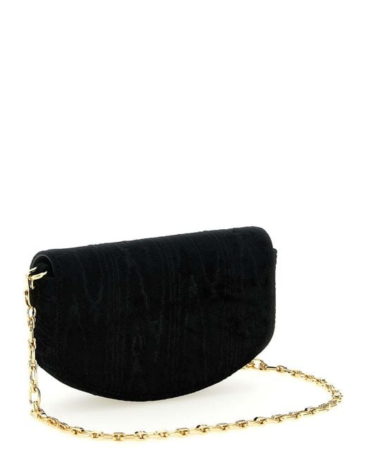 Ganni Black Lulu Wallet On Chain