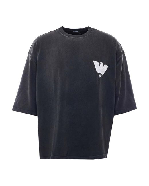 Willy Chavarria Blue Fashion Service T-Shirt for men