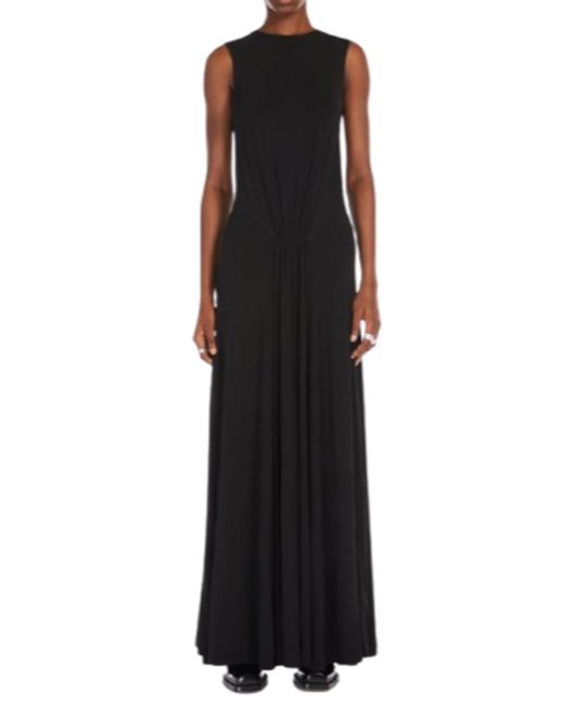 Sportmax Black Long Jersey Dress