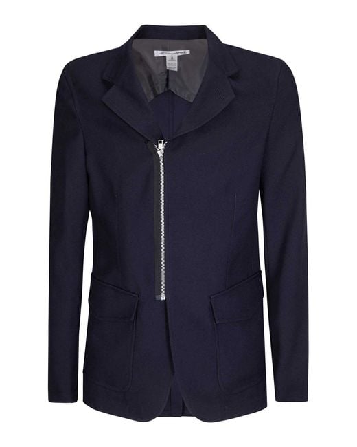 Comme des Garçons Blue Comme Des Garçons Shirt Zipped Jacket for men
