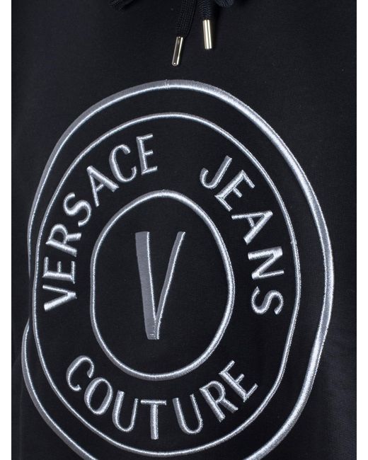 Versace Jeans Couture Blue Cotton Hoodie for men