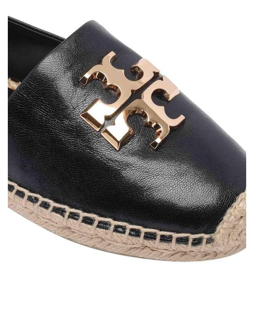 Tory Burch Black Eleanor Espadrilles
