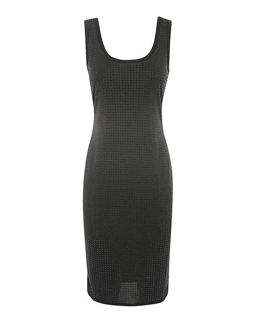 Versace Jeans Couture Black Sleeveless Couture Mini Dress