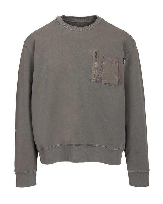 MM6 by Maison Margiela Gray Cotton Sweatshirt for men