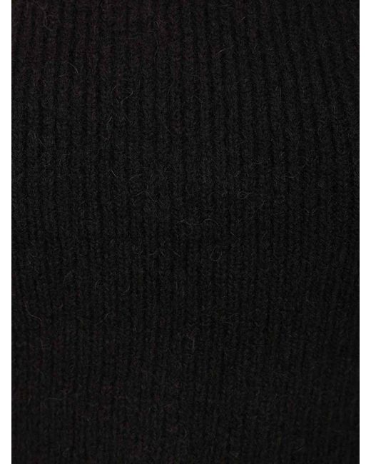 ROTATE BIRGER CHRISTENSEN Black Crew Neck Sweater