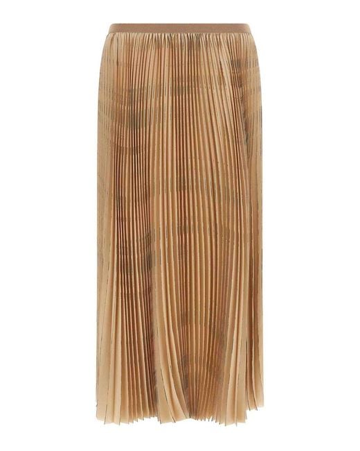 Fabiana Filippi Brown Pleated Skirt