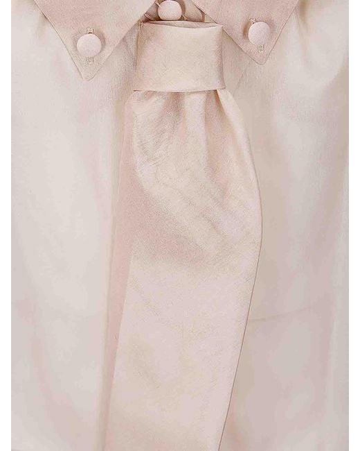 Jejia Natural Semi-Transparent Silk Top