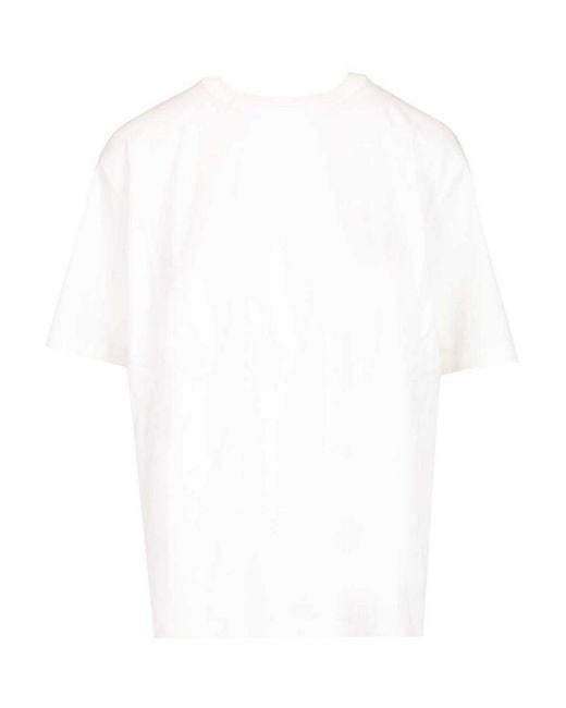 Jacquemus White Cotton And Silk T-Shirt
