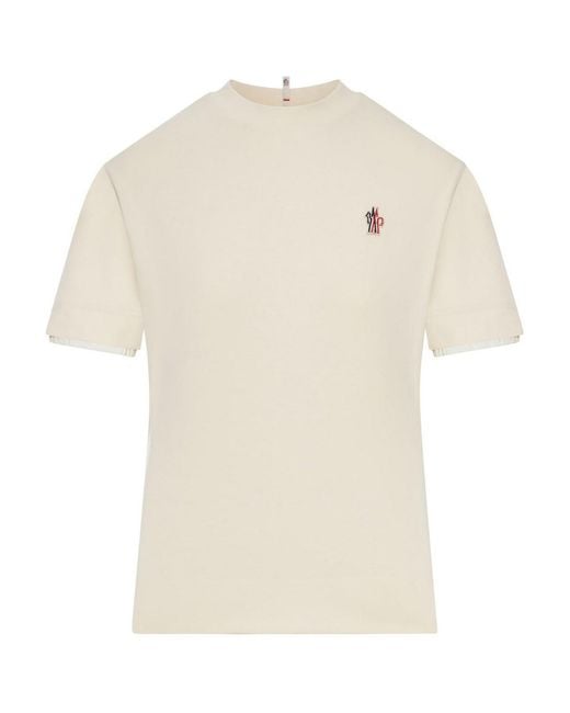 Moncler White Stretch Jersey T-Shirt