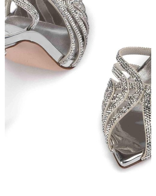 Le Silla White Sandals