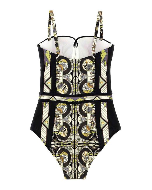 Tory Burch White Printed Swimsuit
