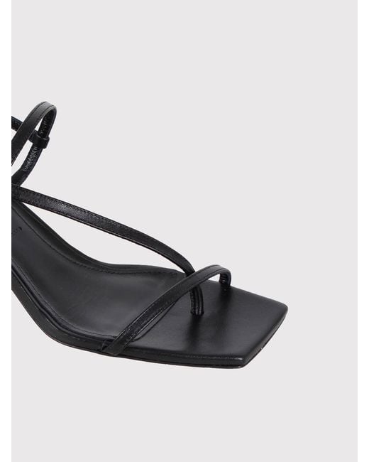Aeyde Black Elise Thong Sandal