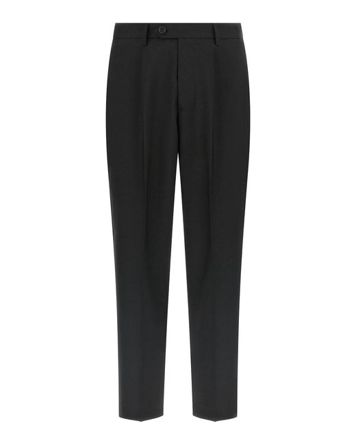 mfpen Black Tailored Trousers for men