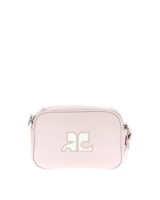 Courreges Pink Reedition Camera Bag Crossbody Bag