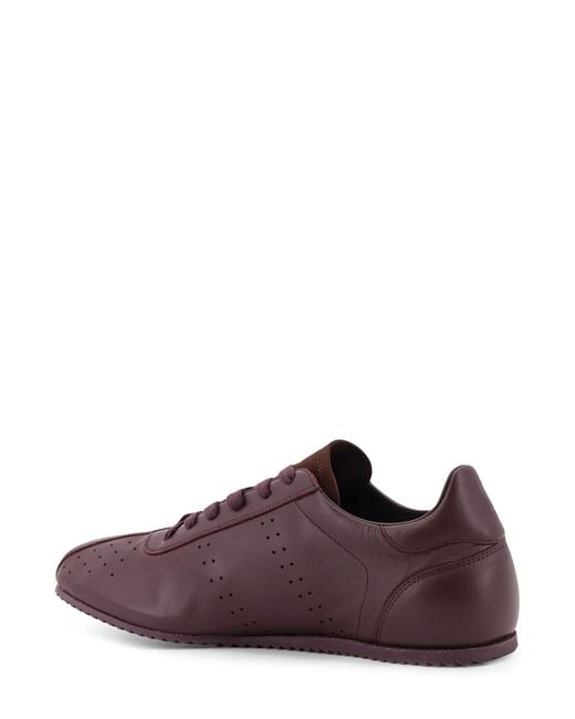 AMI Purple Low-Top Leather Sneakers for men