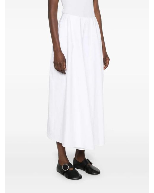 Carven White Sk217 Skirt