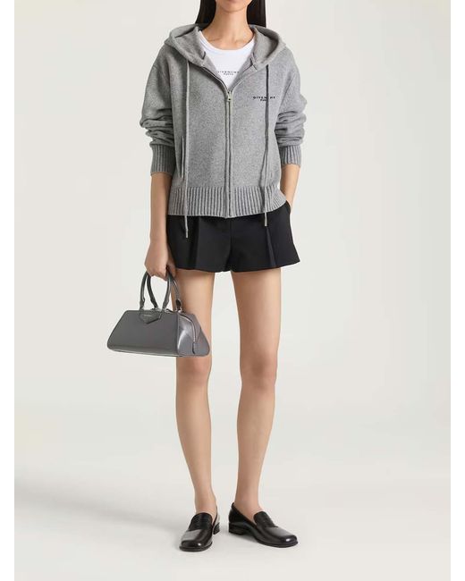 Givenchy Gray Zip Up Cardigan
