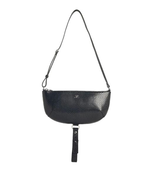 Courreges Black Holy Eclipse Viper Blk Leather Bag