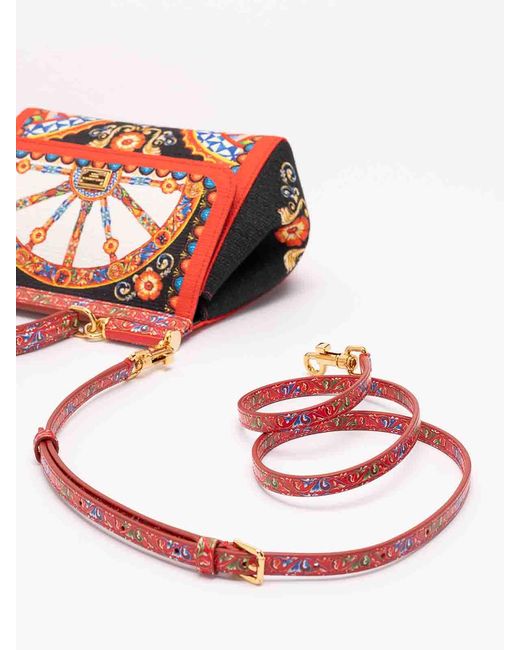 Dolce & Gabbana Red Small 'Sicily' Handbag