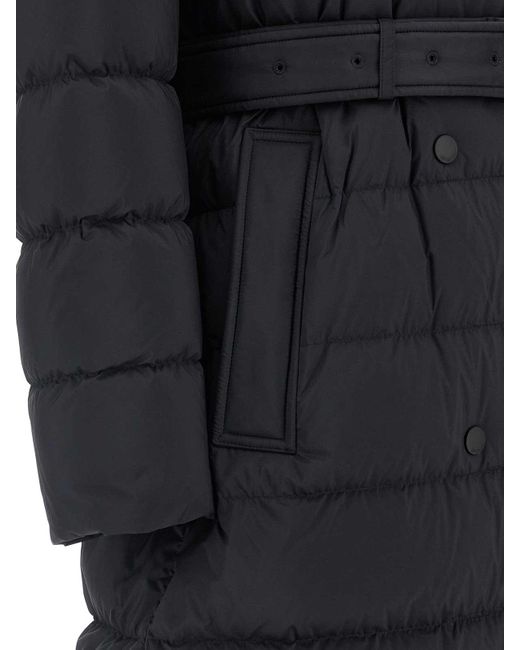 Burberry Black Padded Trench Coat