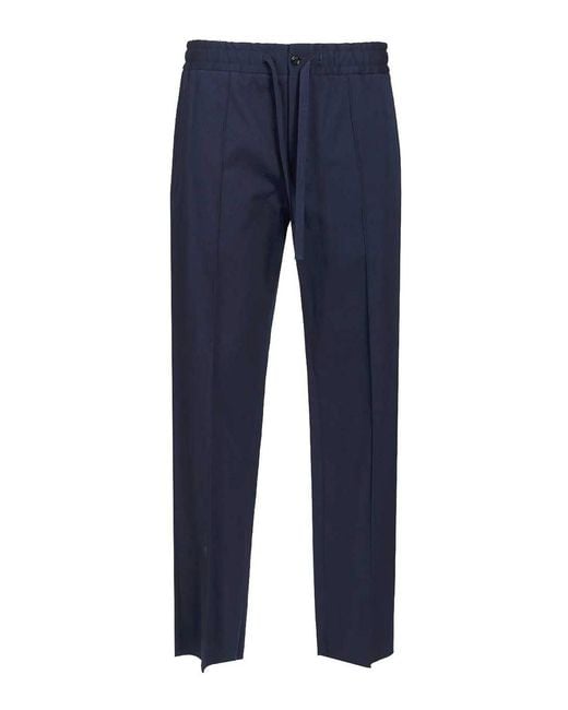 Valentino Garavani Blue Classic Trousers With Pleats for men
