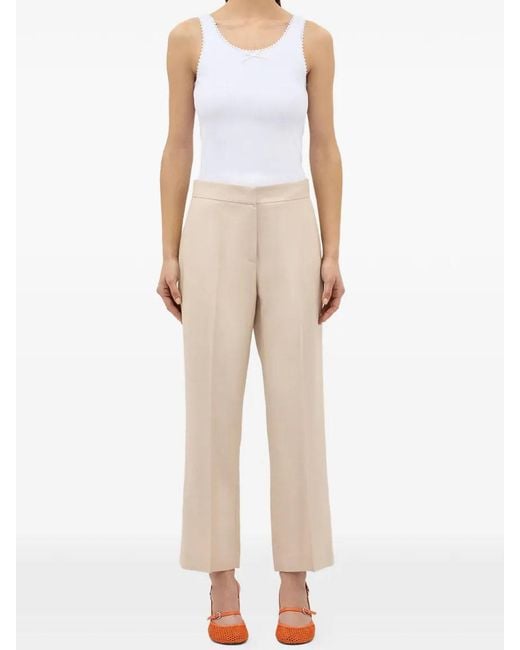Pantaloni di MSGM in Natural