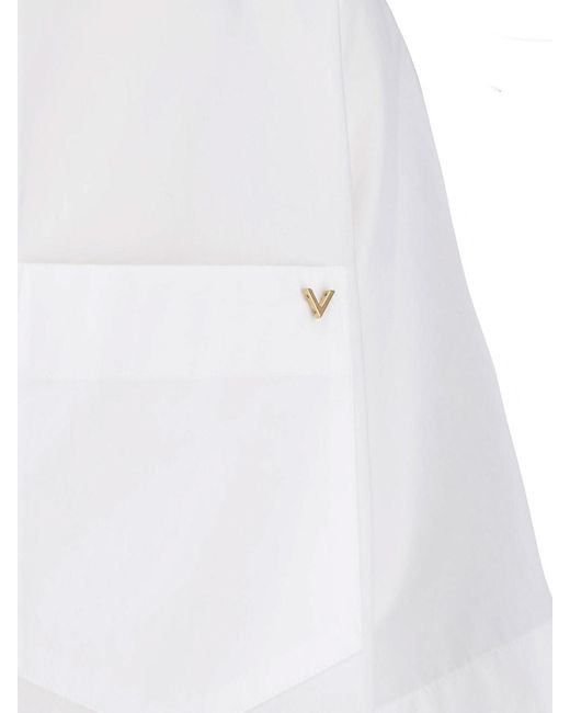 Valentino Garavani White Vgold Cotton Shirt for men