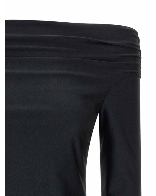 ANDAMANE Black Wallis Top