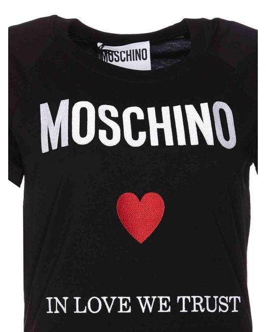 Moschino Black Love We Trust Dress