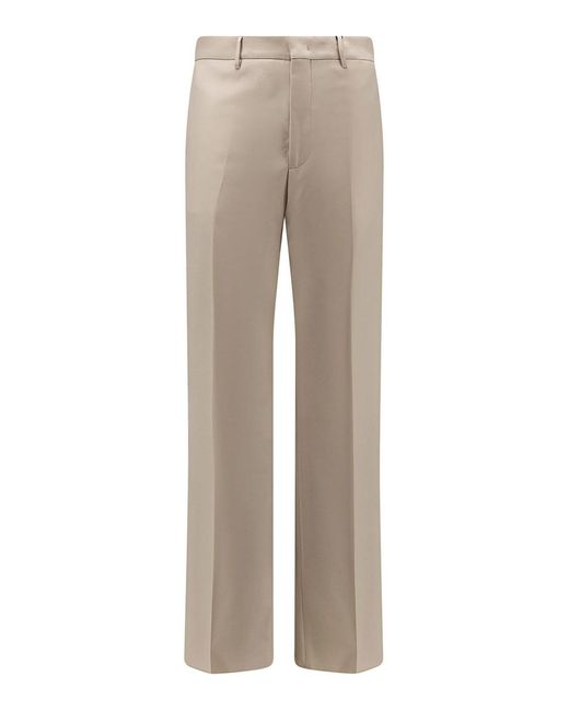 Tagliatore Gray Virgin Wool Trousers for men