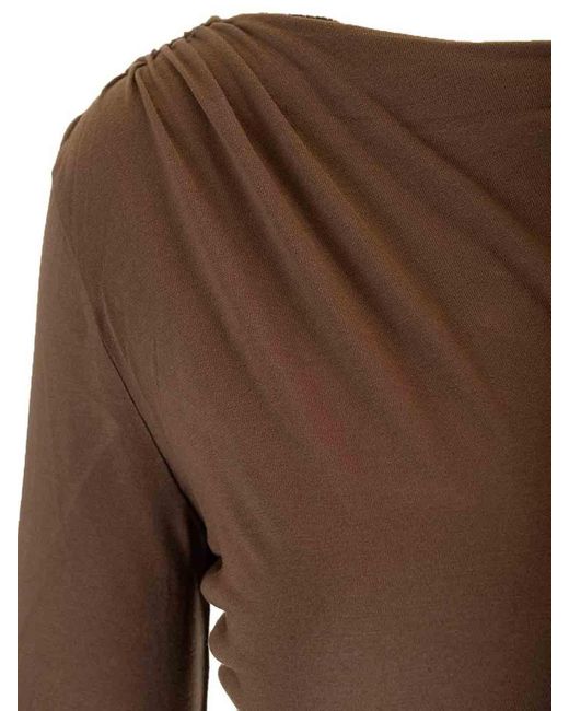 Rick Owens Brown Jade Crop Top