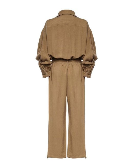 Frankie Shop Natural Marvin Jumpsuit