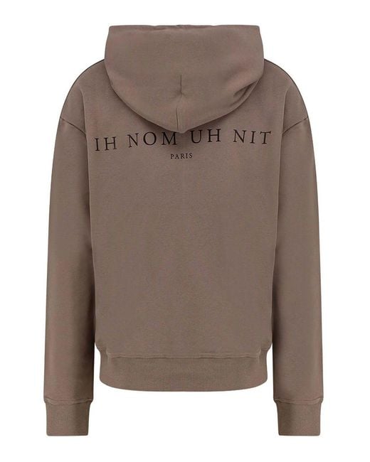 Ih Nom Uh Nit Brown Cotton Sweatshirt for men