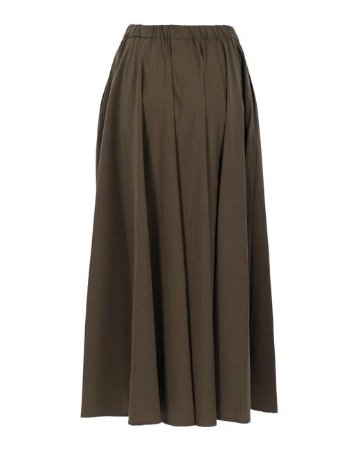 Aspesi Brown Cotton Skirt
