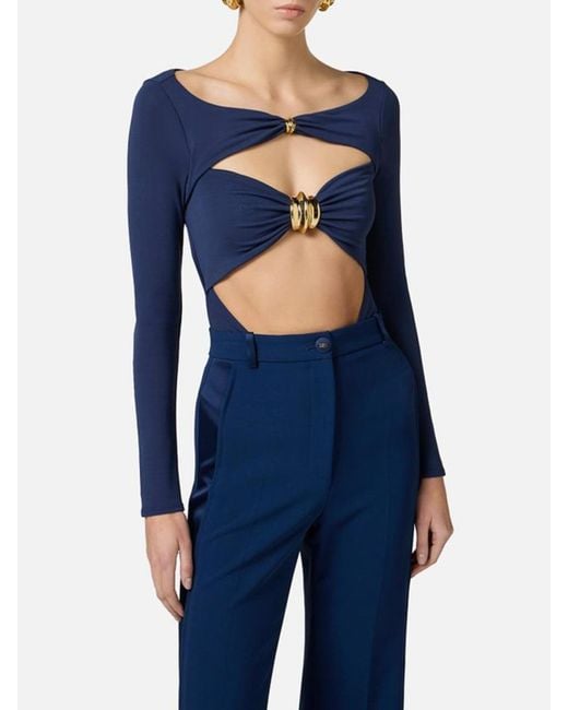 Elisabetta Franchi Blue Tops
