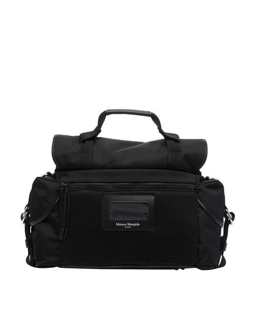 Maison Margiela Black Small High Tech Messenger Bag for men