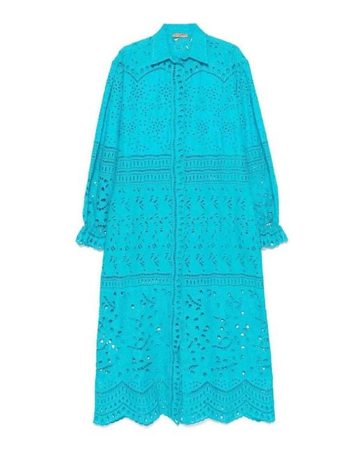 Ermanno Scervino Blue Long Kaftan