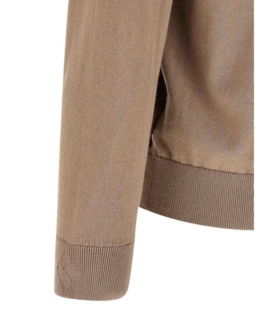 Ballantyne Brown Cardigan Argyle for men