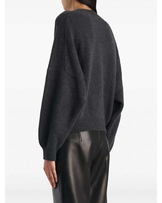 Khaite Black Margaux Sweater Charcoal